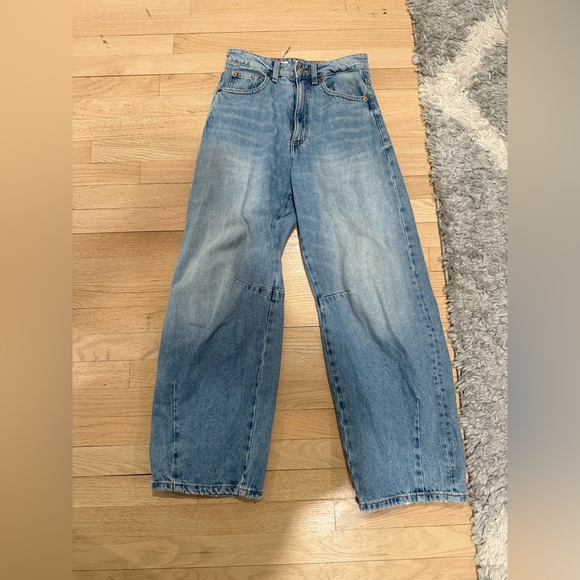 Zara TRF Women's Balloon Wide-Leg Jeans - Picture 4 of 7